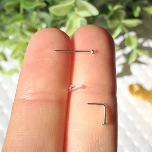 TINY Nose Stud Diamond 1mm Nose Ring Nose Jewelry